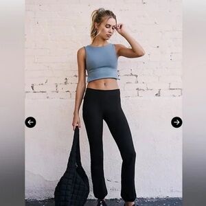 Free People FP Movement Be Right Back Crop Slate Blue Size M